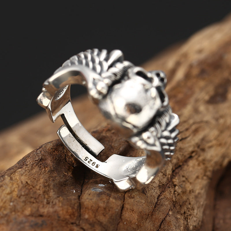 Wholesale Hip-hop punk style devil angel personality trendy ring